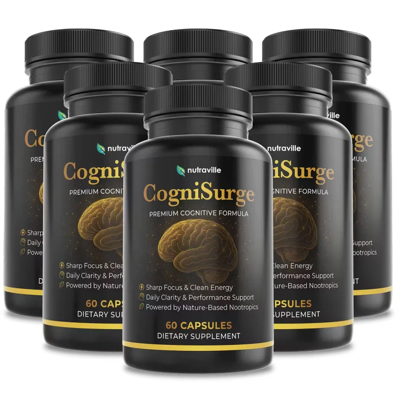 CogniSurge Cognitive Health — 6 Bottle / 180 Day Pack